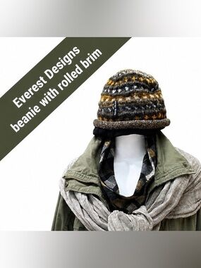 Everest Designs with rolled brim 100% Wool with fleece lining made in Nepal